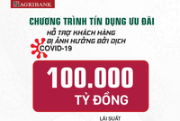 Agribank tăng gấp đôi quy mô gói tín dụng ưu đãi khách hàng bị ảnh hưởng bởi Covid-19