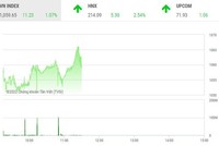Giao dịch chứng khoán phiên sáng 1/12: Bất động sản và thép đua nhau khoe sắc tím, VN-Index hãm đà tăng vì VIC và VCB