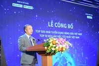 Tổng biên tập Báo Đầu tư Lê Trọng Minh phát biểu chúc mừng các doanh nghiệp tại Lễ công bố. Ảnh: Dũng Minh 