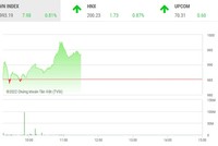 Giao dịch chứng khoán phiên sáng 27/12: Dòng tiền bắt đáy nhập cuộc, VN-Index lấy lại sắc xanh
