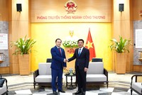 Bộ trưởng Nguyễn Hồng Diên tiếp Tổng giám đốc Công ty Zarubezhneft EP Vietnam.