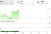 Giao dịch chứng khoán phiên sáng 10/5: Nhóm bất động sản hút tiền, thị trường bật tăng cuối phiên