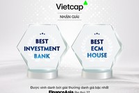 Vietcap (VCI) thắng lớn 2 giải thưởng FinanceAsia 