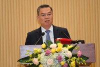 Ông Trần Minh Bình, Chủ tịch HĐQT VietinBank phát biểu tại Hội nghị.