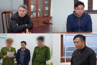 Các đối tượng trong vụ án. Ảnh: CA Hòa Bình