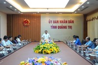 Phó chủ tịch UBND tỉnh Quảng Trị Hà Sỹ Đồng chủ trì cuộc họp xem xét đề xuất của nhà đầu tư.