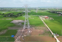 Dự án đường dây 500 kV NMNĐ Nam Định I - Thanh Hoá có 180 vị trí móng cột, 74 khoảng néo