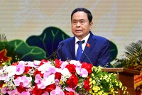 Ông Trần Thanh Mẫn, Ủy viên Bộ Chính trị, Chủ tịch Quốc hội phát biểu tại Lễ kỷ niệm 30 năm Kiểm toán Nhà nước