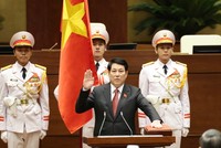 Tân Chủ tịch nước Lương Cường làm lễ tuyên thệ sau nhậm chức