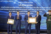 Unitel đón nhận Huân chương Lao động hạng Nhất của Lào và Huân chương Lao động hạng Nhì của Việt Nam.