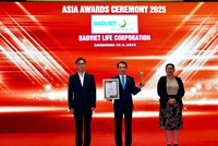 Thương hiệu Bảo Việt Nhân thọ được vinh danh trong TOP 10 Doanh nghiệp tiêu biểu châu Á 2025