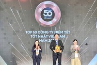 Bảo Việt (BVH) liên tiếp được vinh danh trong “Danh sách 50 công ty niêm yết tốt nhất Việt Nam” (Forbes) từ 2013