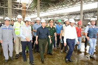 Phó thủ tướng Trần Hồng Hà kiểm tra tiến độ thi công Sân bay Long Thành ngày 7/9 - Ảnh: VGP