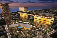 Một ý tưởng phối cảnh Trung tâm Tài chính tại Đà Nẵng. Ảnh: UBND TP Đà Nẵng