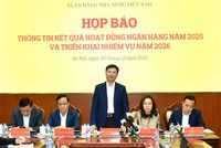 Phó Thống đốc Phạm Thanh Hà phát biểu tại Họp báo.