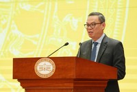 Ông Trần Minh Bình, Chủ tịch HĐQT VietinBank phát biểu tại Hội nghị