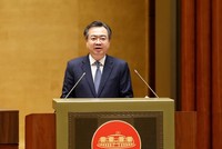 Đồng chí Nguyễn Thanh Nghị, Ủy viên Bộ Chính trị, Bí thư Trung ương Đảng, Trưởng Ban Chính sách, chiến lược Trung ương trình bày báo cáo chuyên đề tại Hội nghị - Ảnh: VGP.