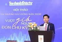 Ông Phạm Văn Hoành, Tổng Biên tập Báo Tài chính - Đầu tư phát biểu khai mạc Hội thảo. Ảnh: Lê Toàn