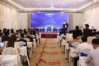Ông Phạm Văn Hoành, Tổng Biên tập Báo Tài chính - Đầu tư phát biểu khai mạc Hội thảo. Ảnh: Lê Toàn