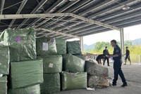 Hải quan kiểm tra hàng hóa quá cảnh Việt Nam. 