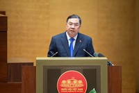 Phó Thủ tướng Thường trực Chính phủ Phạm Gia Túc đã trình bày những nội dung trọng tâm, cốt lõi của Nghị quyết số 10-NQ/TW của Bộ Chính trị về phát triển kinh tế có vốn đầu tư nước ngoài - Ảnh: VGP/Nhật Bắc