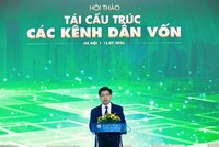 Ông Phạm Văn Hoành, Tổng Biên tập Báo Tài chính - Đầu tư phát biểu khai mạc hội thảo. Ảnh: Dũng Minh