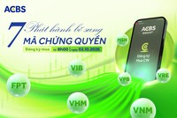 Chứng khoán ACB (ACBS) thông báo phát hành bổ sung 7 mã chứng quyền có bảo đảm đợt 1 năm 2026 (Kỳ 2)