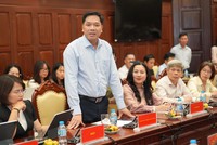 Ông Vương Văn Minh, Phó tổng giám đốc Ngân hàng Chính sách xã hội tại Họp báo