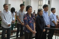 Các bị cáo tại tòa