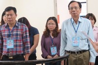 Các bị cáo tại tòa.