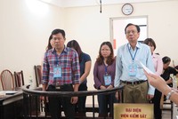 Các bị cáo tại tòa.