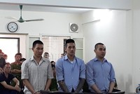 Các bị cáo tại tòa.