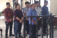 Các bị cáo tại tòa.