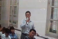 Đại diện Tổng công ty cổ phần Dịch vụ kỹ thuật dầu khí trả lời trước tòa.