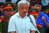 Bầu Kiên tại phiên tòa năm 2014.