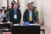 Các bị cáo tại tòa.