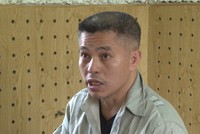 Đối tượng Tú khi bị bắt. Ảnh Công an nhân dân.