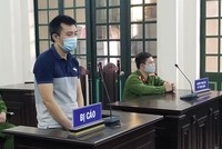 Bị cáo tại tòa.