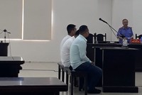 Các bị cáo tại tòa.