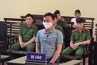 Bị cáo Huy tại tòa.