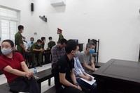 Các bị cáo tại tòa.