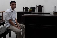 Bị cáo tại tòa.