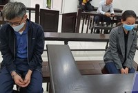 Bị cáo Tuấn và Trinh tại tòa.