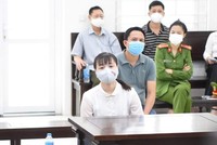 Bị cáo Thủy tại tòa.