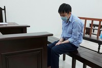 Bị cáo tại tòa.