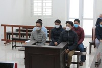 Các bị cáo tại tòa.