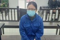 Bị cáo tại tòa.