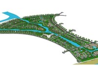 Phối cảnh toàn khu biệt thự, du lịch sinh thái nghỉ dưỡng Bãi Vòng.