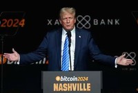 Ông Trump phát biểu tại Hội nghị Bitcoin 2024 hồi tháng 7, tại Mỹ