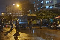 Hàng trăm cảnh sát cơ động vẫn phong tỏa tuyến đường trước cửa công ty Alibaba